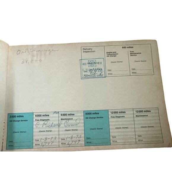 1972 Volkswagen VW Beetle Bug Sedan Convertible Owners Maintenance Manual READ - Picture 12 of 15